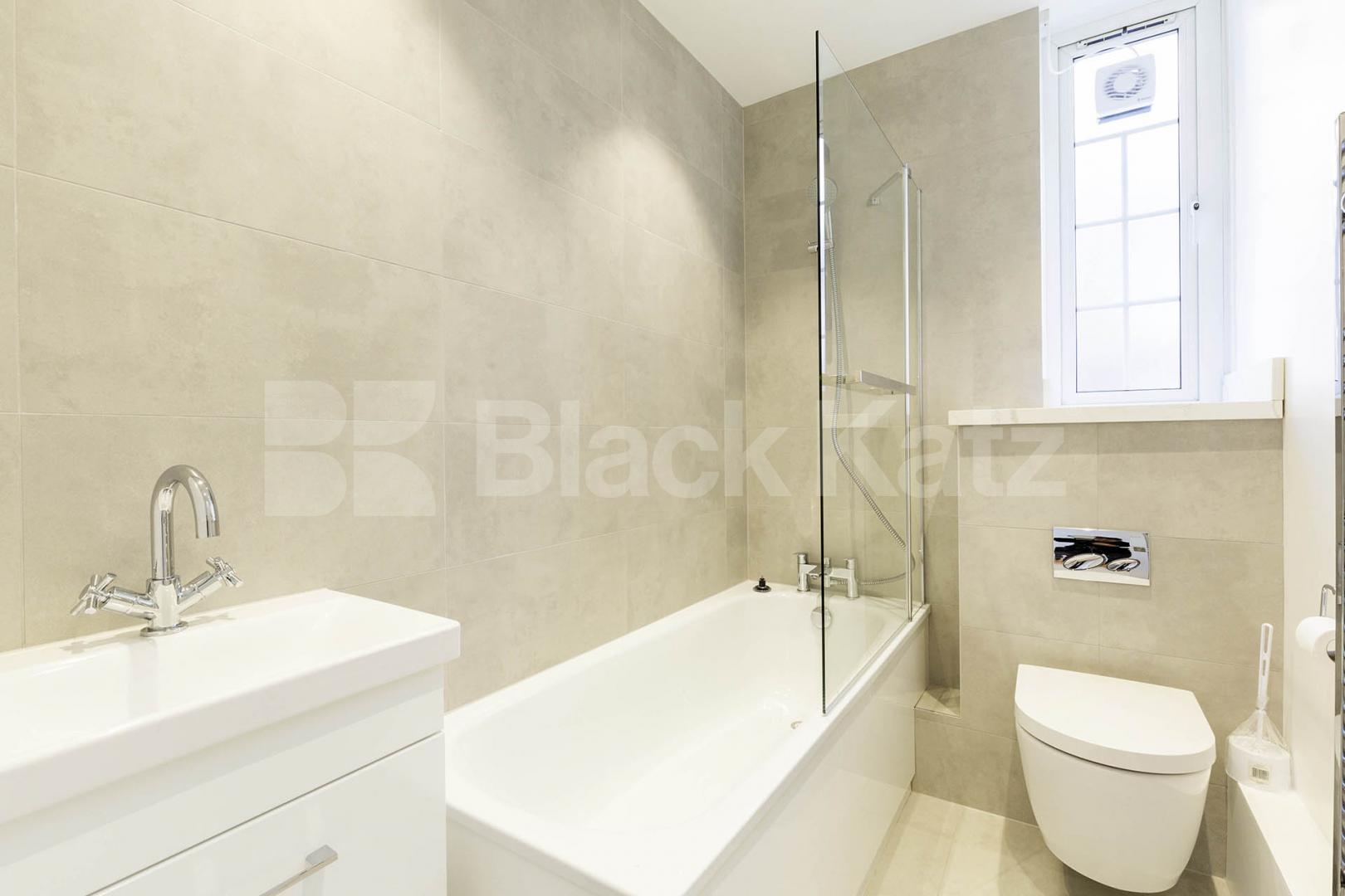 Newly refurbished three double bedroom two bathroom flat mins to Euston. Cranleigh Street, Camden